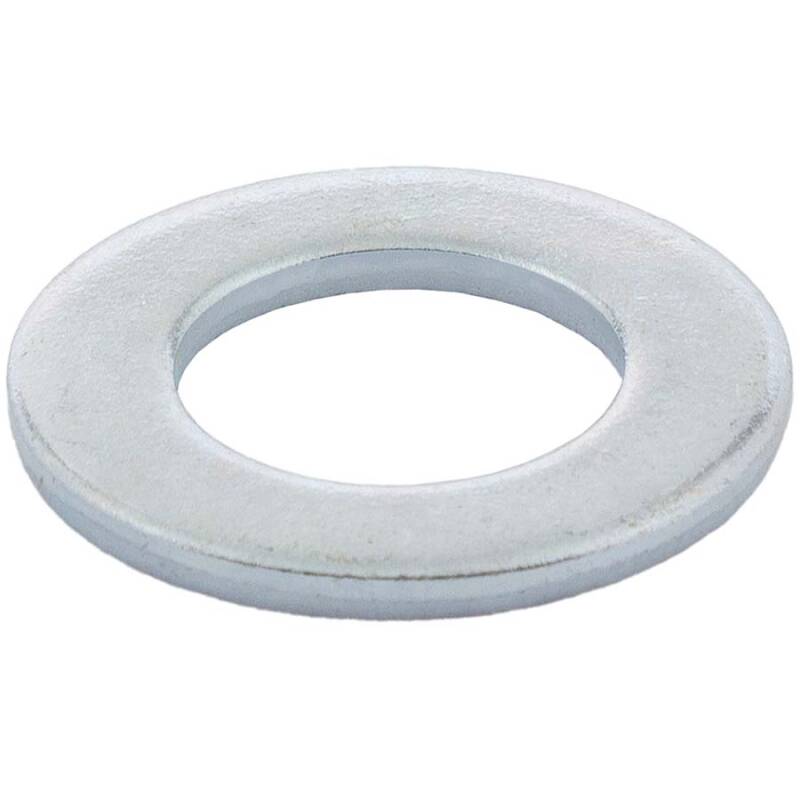 Zinc-coated steel plain washer without chamfer DIN 125