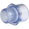 PVC-U transition nipple transparent, glue socket x male thread 32mm x 1"