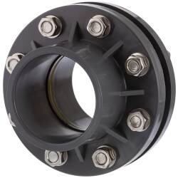 U-PVC flange set incl. gasket and A2 stainless steel screws