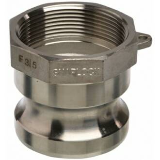 Edelstahl V4A Typ A Vaterteil mit Innengewinde 1"