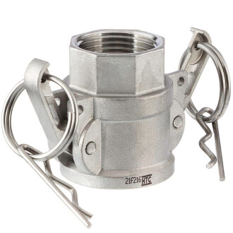Edelstahl V4A Typ D Mutterteil mit Innengewinde 3"