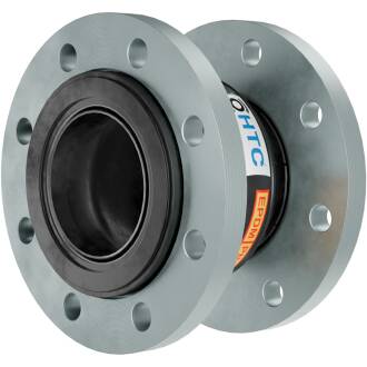 Rubber elastomer compensator steel flange galvanized