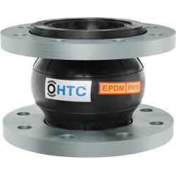 Rubber elastomer compensator steel flange galvanized