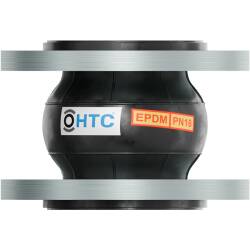 Rubber elastomer compensator steel flange galvanized