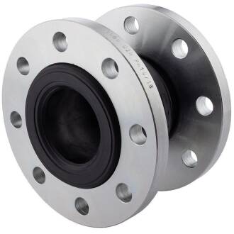 Rubber expansion joint with zinc-coated steel flange 63mm