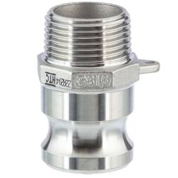 Stainless steel V4A type F Male part with external thread