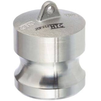 Stainless steel V4A type DP male part end cap blind coupling