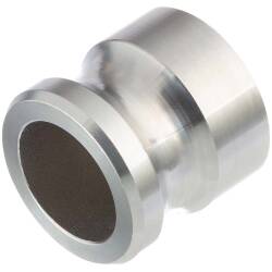 Stainless steel V4A type DP male part end cap blind coupling