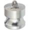 Stainless steel V4A type DP male part end cap blind coupling