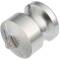 Stainless steel V4A type DP male part end cap blind coupling