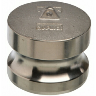 Edelstahl V4A Typ DP Vaterteil Endkappe Blindkupplung 1 1/2"