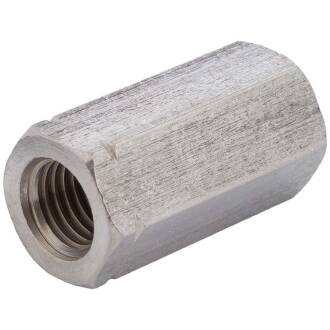 A2 stainless steel threaded connection socket - hexagonal - DIN 6334