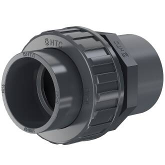 PVC-U Verschraubung Klebemuffe x Klebemuffe/-stutzen 20 x 20/25mm