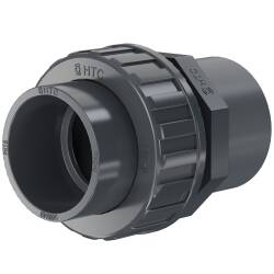 PVC-U Verschraubung Klebemuffe x Klebemuffe/-stutzen 20 x 20/25mm