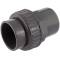 U-PVC union, solvent socket x solvent m/f socket, DVGW, 20 x 20/25mm