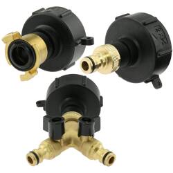 IBC container coupling with QuickConnector joint...