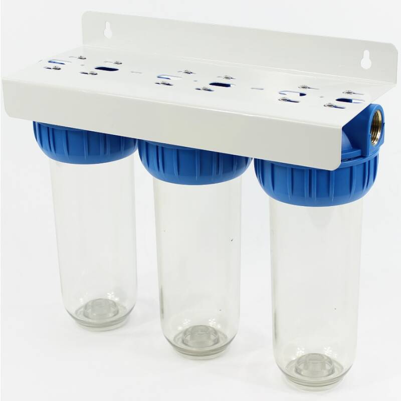 Triple water filter container 10