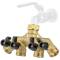 Brass 3/4" manifold with 4 adjustable ball valves
