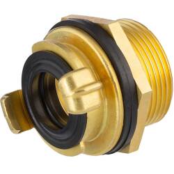 Brass tank threaded quick bayonet coupling (sim. to GEKA)