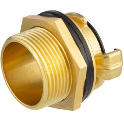 Brass tank threaded quick bayonet coupling (sim. to GEKA)