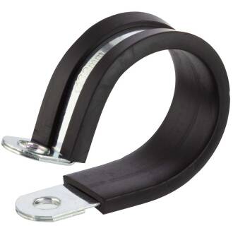 Zinc-coated steel pipe retaining clip DIN 3016