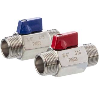 A4 ss male threaded mini ball valve