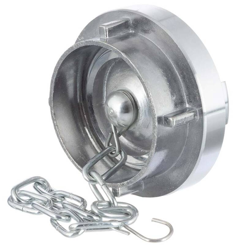 Storz Blindkupplung mit Kette, Aluminium geschmiedet