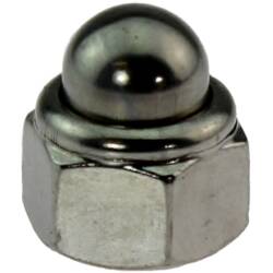 A2 ss prevailing torque type hexagon domed cap nut with non-metallic insert DIN 986