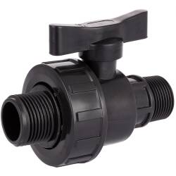 PP male threaded ball valve