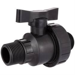 PP male threaded ball valve