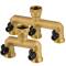Brass 3/4" manifold with adjustable ball valves