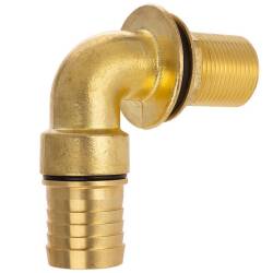 Brass elbow 90&deg; tank connector