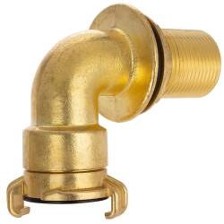 Brass elbow 90&deg; tank connector