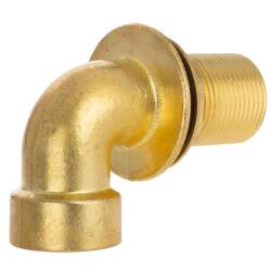 Brass elbow 90&deg; tank connector