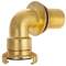 Brass elbow 90° tank connector