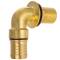 Brass elbow 90° tank connector 1" male thread x 19mm hose tail