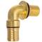 Raccordo curvo 90 per cassone in ottone filetto maschio 1" x portagomma 19mm