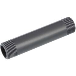 PVC-U threaded pipe double external thread