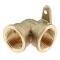 Brass elbow 90° with flange and female thread