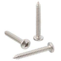 A2 ss cross recessed PH pan head tapping screw type C (cone end)