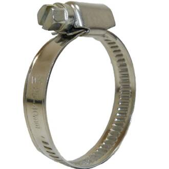 Schlauchklemme 9mm W4 Typ Industrie Edelstahl V2A 170 - 190mm