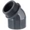 Gomito a 45 a incollare x filetto maschio, in PVC-U, 75mm x 2 1/2"