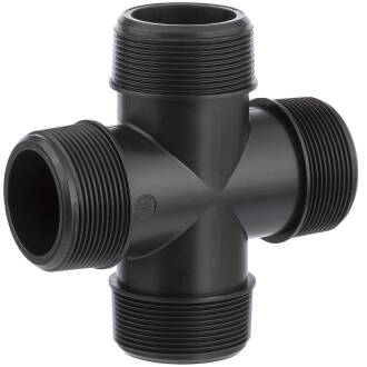 PP male threaded cross