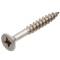 A2 ss cross recessed Z countersunk head chipboard screw, part.threaded