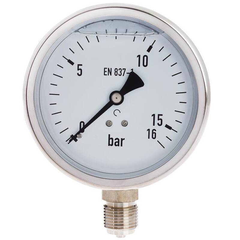 A2 ss glycerine filled manometer 4, A2 ss bottom joint 1/2