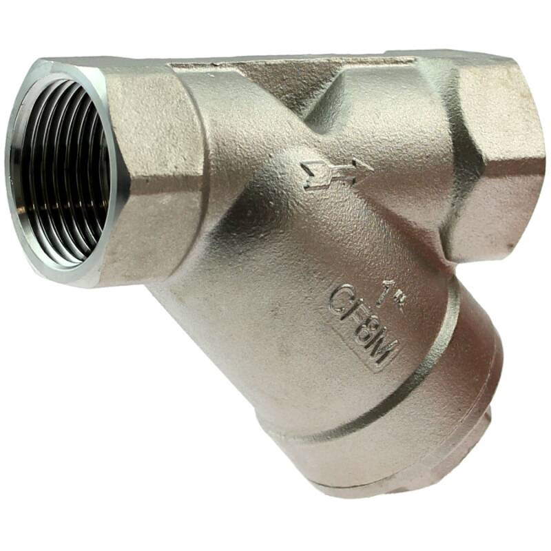 A4 ss Y spring female threaded check valve PN40