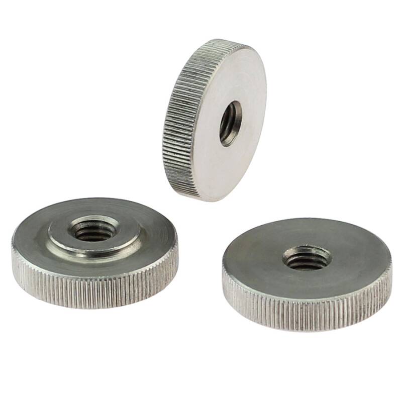 A1 ss knurled nut with low collar DIN 467