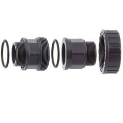 PVC-U Verschraubung einseitig O-Ring, 2fach Aussengewinde