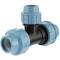 Reducing tee 90° compression fitting, DVGW 50 x 32mm