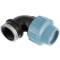 Elbow 90° compression fitting x female thread, DVGW 32mm x 1 1/4"